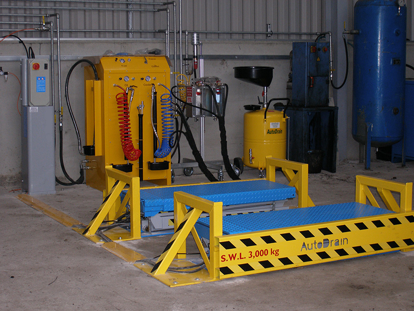 QuickDrain Compact in conjunction with a LoadLift
