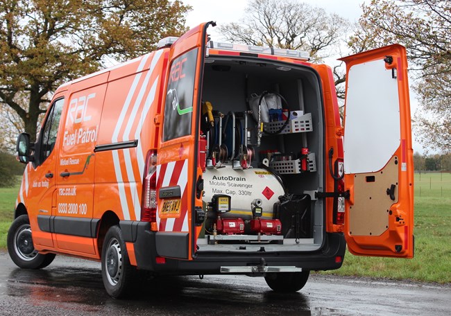 The Mobile Scavenger System allows nationwide road side assistance for misfueled vehicles. 